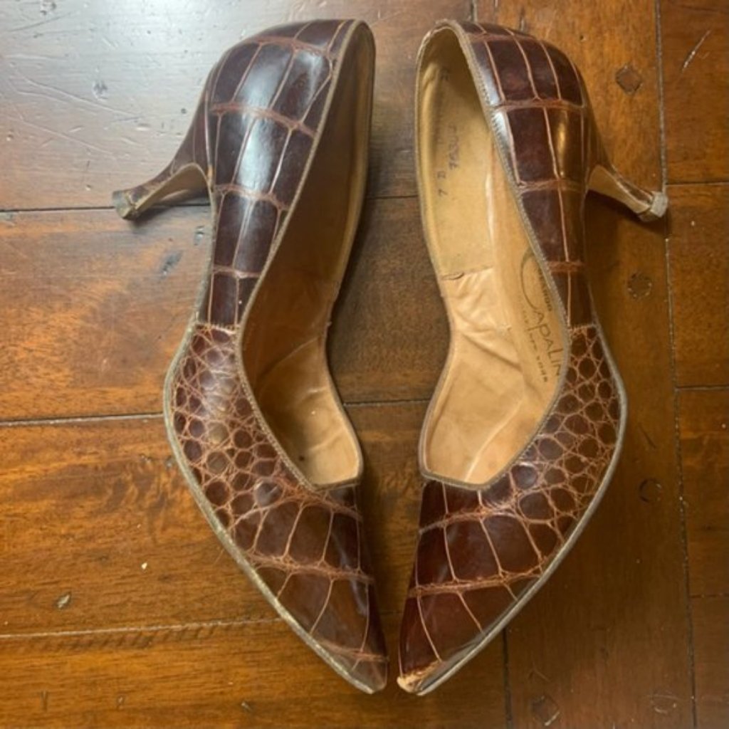 Vintage Eduardo Capalino Genuine Alligator Heels
